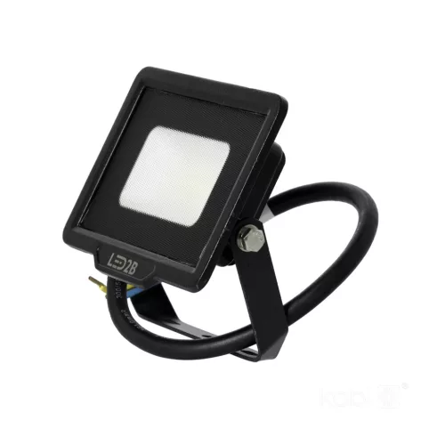 MH LED-reflektor, 120°, IP65, 10 W, Természetes fehér, fekete