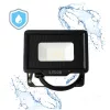 MH LED-reflektor, 120°, IP65, 10 W, Természetes fehér, fekete