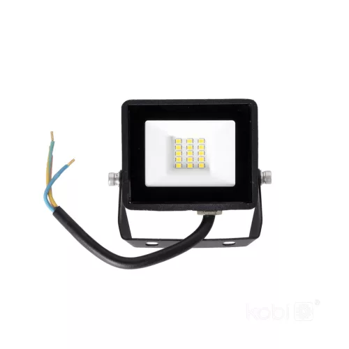 MH LED-reflektor, 120°, IP65, 10 W, Természetes fehér, fekete