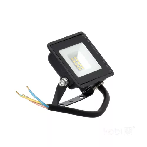 MH LED-reflektor, 120°, IP65, 10 W, Természetes fehér, fekete