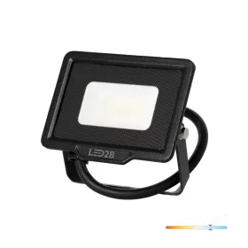 MH LED-reflektor, 120°, IP65, 10 W, Hideg fehér, fekete