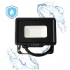 MH LED-reflektor, 120°, IP65, 10 W, Hideg fehér, fekete