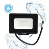 MH LED-reflektor, 120°, IP65, 20 W, Természetes fehér, fekete