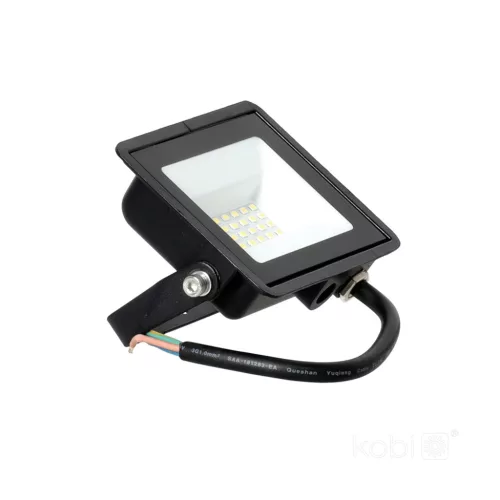MH LED-reflektor, 120°, IP65, 20 W, Természetes fehér, fekete