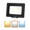 MH LED-reflektor, 120°, IP65, 30 W, Természetes fehér, fekete