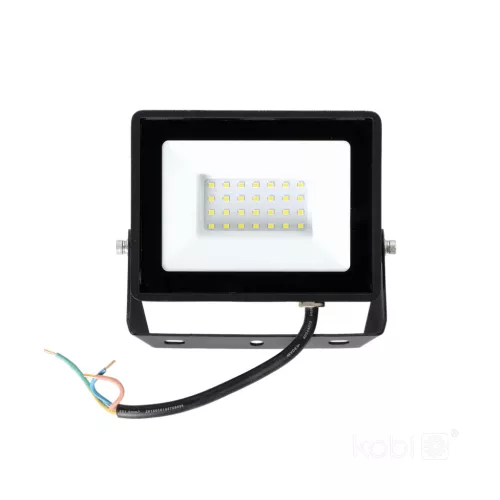 MH LED-reflektor, 120°, IP65, 30 W, Természetes fehér, fekete
