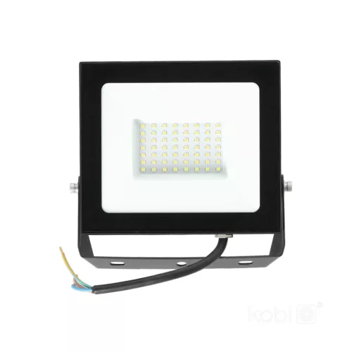 MH LED-reflektor, 120°, IP65, 50 W, Hideg fehér, fekete