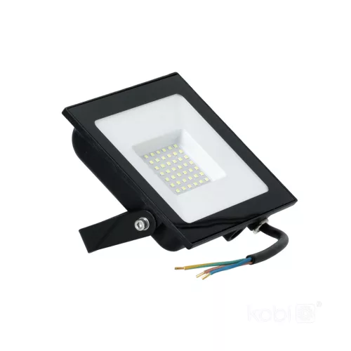 MH LED-reflektor, 120°, IP65, 50 W, Hideg fehér, fekete