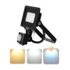 MHC LED-reflektor, 120°, IP65, 10 W, Hideg fehér, fekete