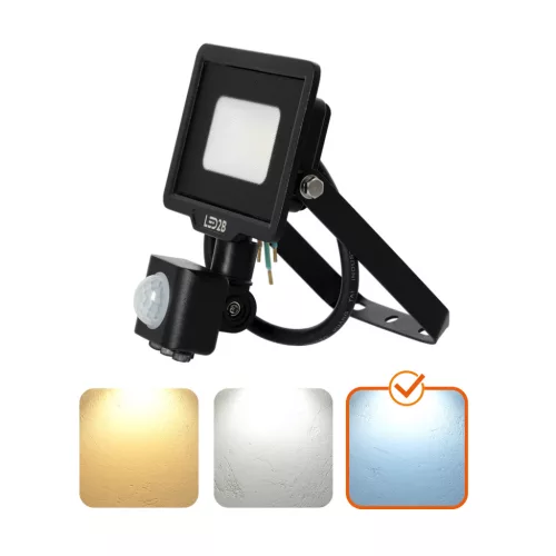 MHC LED-reflektor, 120°, IP65, 10 W, Hideg fehér, fekete