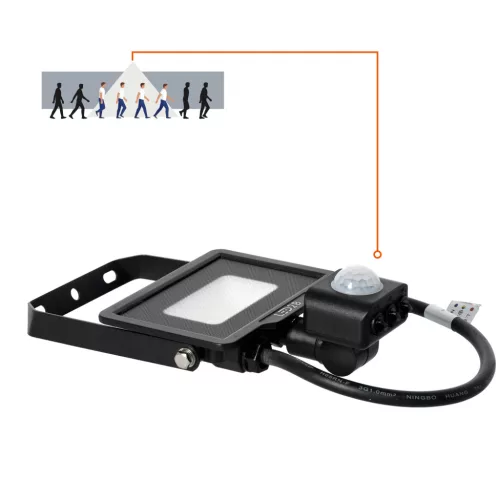 MHC LED-reflektor, 120°, IP65, 10 W, Hideg fehér, fekete