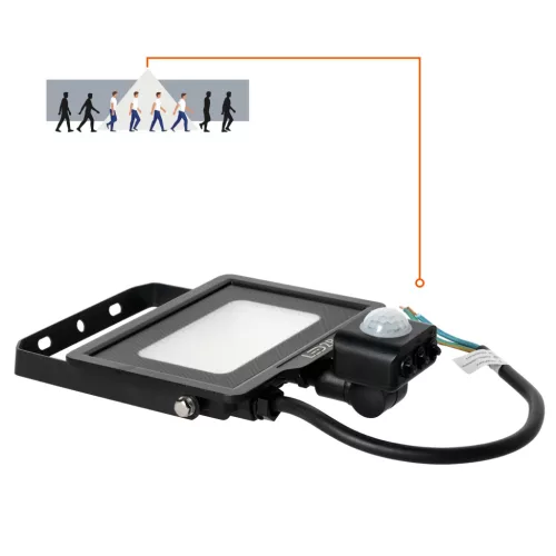 MHC LED-reflektor, 120°, IP65, 20 W, Hideg fehér, fekete