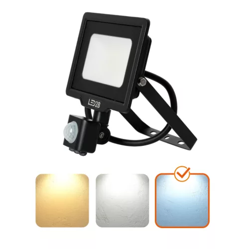 MHC LED-reflektor, 120°, IP65, 20 W, Hideg fehér, fekete