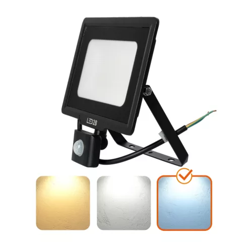 MHC LED-reflektor, 120°, IP65, 50 W, Hideg fehér, fekete