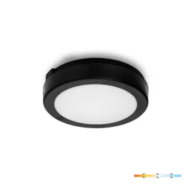Ceiling lamp LED NAIROS G2 12W 3CCT IP65 black Kobi Premium