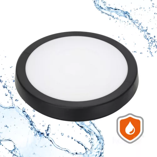 Ceiling lamp LED NAIROS G2 24W 3CCT IP65 black Kobi Premium