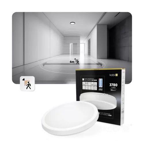 Ceiling lamp LED NAIROS G2 36W 3CCT IP65 white Kobi Premium