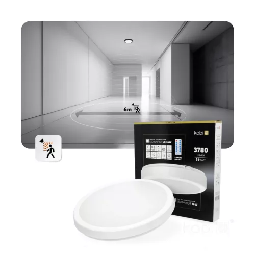 Ceiling lamp LED NAIROS G2 36W 3CCT IP65 white Kobi Premium