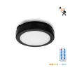 Ceiling lamp LED NAIROS G2 12W 3CCT LX IP65 black Kobi Premium