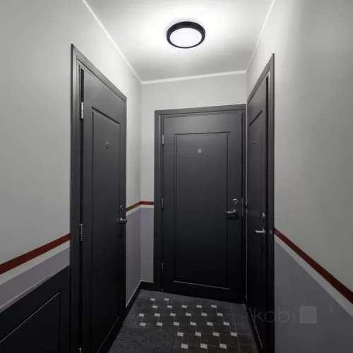 Ceiling lamp LED NAIROS G2 18W 3CCT LX IP65 black Kobi Premium