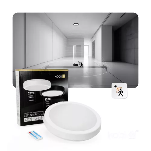 Ceiling lamp LED NAIROS G2 24W 3CCT LX IP65 white Kobi Premium
