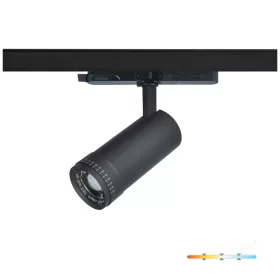   NEXTRACK VISION háromfázisú sínes lámpa, 20W, 10/60°, CRI 90, Szabályozható színhőmérséklet, Fekete