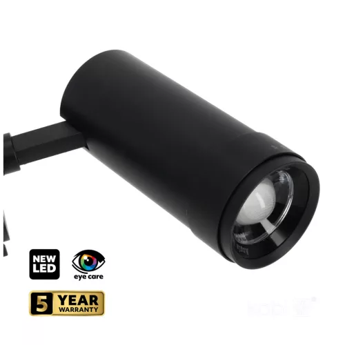 NEXTRACK VISION háromfázisú sínes lámpa, 20W, 10/60°, CRI 90, Szabályozható színhőmérséklet, Fekete