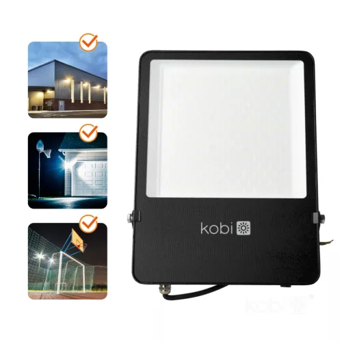 SEUL LED-reflektor, 120°, IP65, 150 W, Természetes fehér, fekete