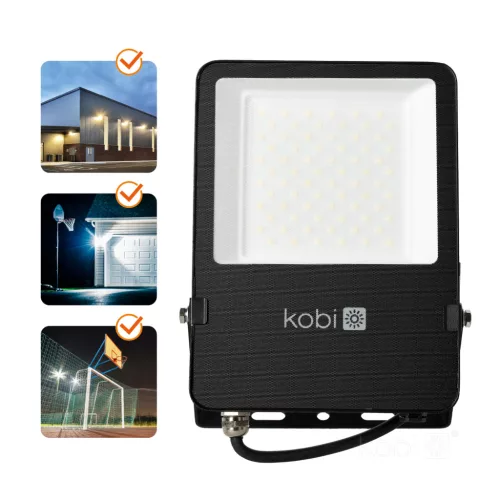 SEUL LED-reflektor, 120°, IP65, 50 W, Természetes fehér, fekete