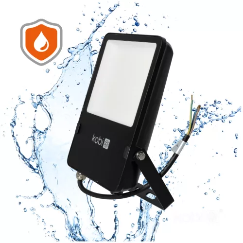 SEUL LED-reflektor, 120°, IP65, 50 W, Természetes fehér, fekete