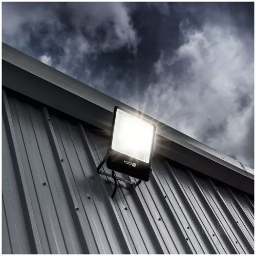 US LED-reflektor, 60°, IP65, 300 W, Természetes fehér, fekete