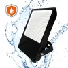 US LED-reflektor, 60°, IP66, 500 W, Természetes fehér, fekete