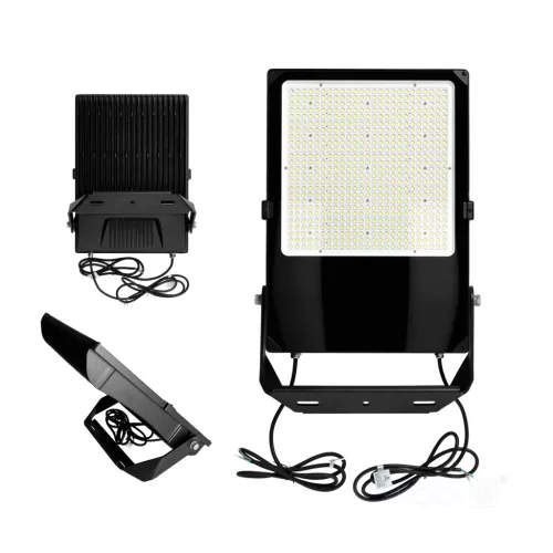 US LED-reflektor, 60°, IP66, 500 W, Természetes fehér, fekete