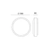 Ceiling lamp with motion sensor LED ZOE 19W 4000K IP44 LX white Kobi Premium