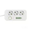 Extension cord KOBI LINEA PRO 3 sockets+4USB/1USB-C/3m/Zu+W white Kobi