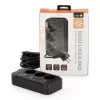 Extension cord KOBI LINEA PRO 3gn+4USB/1USB-C/5m/Zu+W black Kobi