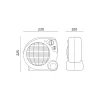 Fan heater ZEFIR 2000W Kobi Windstar