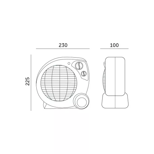 Fan heater ZEFIR 2000W Kobi Windstar