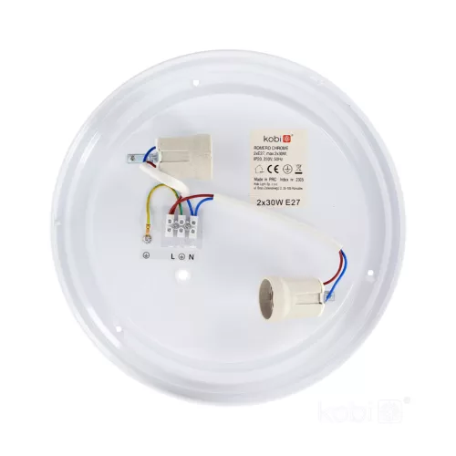 Ceiling lamp ROMERO 2xE27 chrome Kobi
