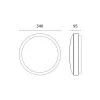 Ceiling lamp ROMERO 2xE27 chrome Kobi