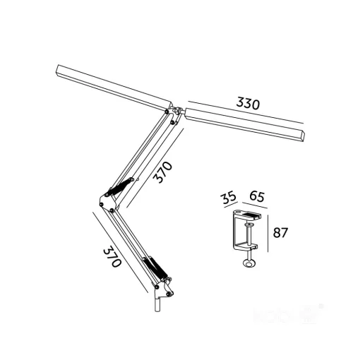 Table lamp LED TENUIX DUO 28W 3CCT black LED2B