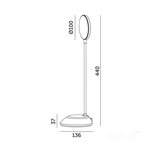 Table lamp LED VISUA DESK 5W Blue LED2B
