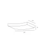 Wall lamp CURVE-36 1xR7s JVS
