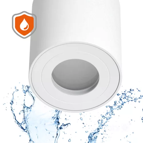 Downlight AQUARIUS 1xGU10 round IP44 white Kobi