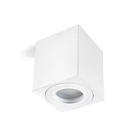 Downlight AQUARIUS 1xGU10 square IP44 white Kobi