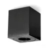 Downlight AQUARIUS 1xGU10 square IP44 black Kobi