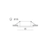 Downlight AQUA SLIM G5,3/GU10 IP44 chrom JVS