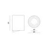 Ceiling lamp AHA white LED2B
