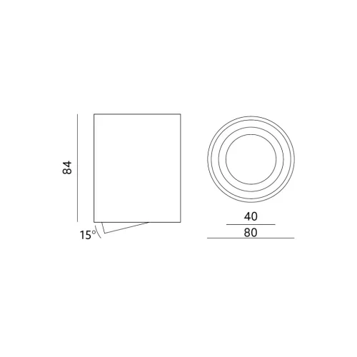 Downlight OH36 chrome Kobi