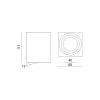 Downlight OH37L chrome Kobi